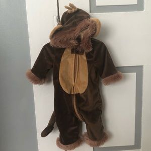 Halloween Costume Monkey 0-3 months EUC